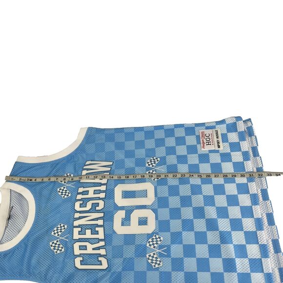 Mens Headgear Classics Crenshaw Nipsey Hussle Stitched Mesh Jersey Size XL Blue - Picture 7 of 8